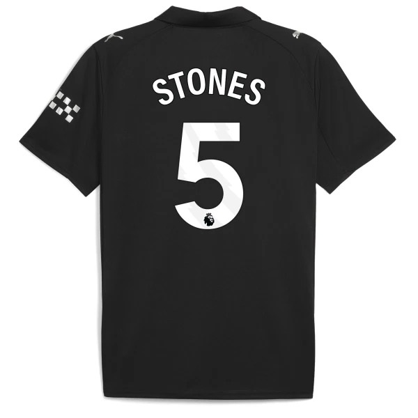 Günstige Manchester City Stones 5 Herrentrikot Auswärts 2025/26 Kurzarm Günstige Manchester City Stones 5 Herrentrikot Auswärts 2025/26 Kurzarm