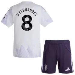 Günstige Manchester United Bruno Fernandes 8 Kindertrikot Auswärts 2025/26 Kurzarm Günstige Manchester United Bruno Fernandes 8 Kindertrikot Auswärts 2025/26 Kurzarm