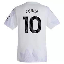 Günstige Manchester United Cunha 10 Herrentrikot Auswärts 2025/26 Kurzarm Günstige Manchester United Cunha 10 Herrentrikot Auswärts 2025/26 Kurzarm