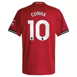 Günstige Manchester United Cunha 10 Herrentrikot Heim 2025/26 Kurzarm Günstige Manchester United Cunha 10 Herrentrikot Heim 2025/26 Kurzarm