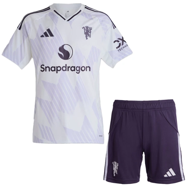 Günstige Manchester United Kindertrikot Auswärts 2025/26 Kurzarm Günstige Manchester United Kindertrikot Auswärts 2025/26 Kurzarm