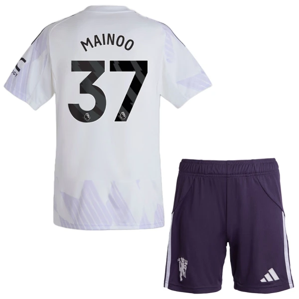 Günstige Manchester United Mainoo 37 Kindertrikot Auswärts 2025/26 Kurzarm Günstige Manchester United Mainoo 37 Kindertrikot Auswärts 2025/26 Kurzarm