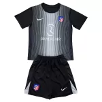 Günstige Atlético Madrid Torwart Kindertrikot 2025/26 Kurzarm Schwarze