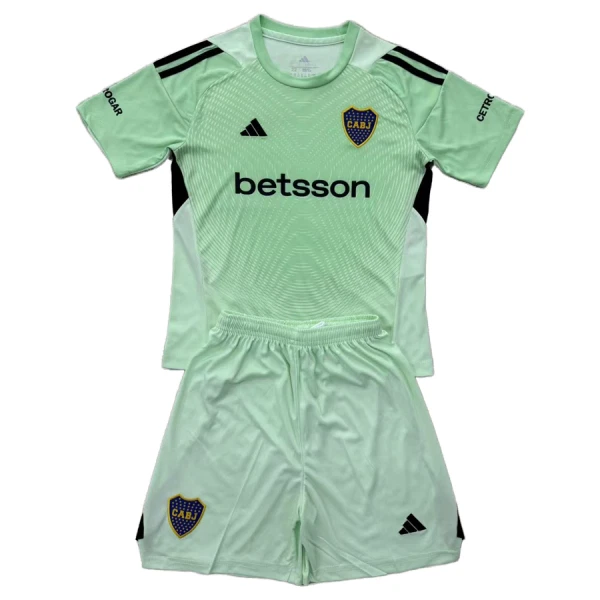 Günstige Boca Juniors Torwart Kindertrikot 2025/26 Kurzarm Grüne Günstige Boca Juniors Torwart Kindertrikot 2025/26 Kurzarm Grüne