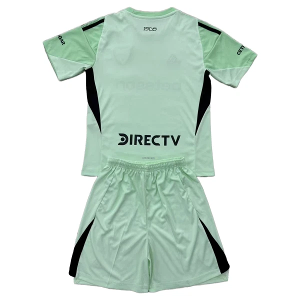 Günstige Boca Juniors Torwart Kindertrikot 2025/26 Kurzarm Grüne