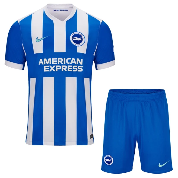 Günstige Brighton Hove Albion Kindertrikot Heim 2025/26 Kurzarm Günstige Brighton Hove Albion Kindertrikot Heim 2025/26 Kurzarm