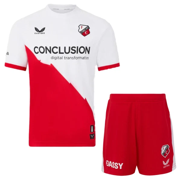 Günstige FC Utrecht Kindertrikot Heim 2025/26 Kurzarm Günstige FC Utrecht Kindertrikot Heim 2025/26 Kurzarm