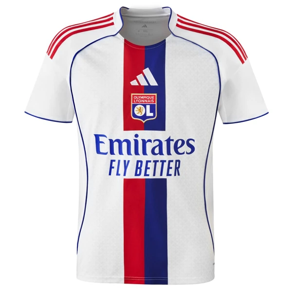 Günstige Olympique Lyon Herrentrikot Heim 2025/26 Kurzarm Günstige Olympique Lyon Herrentrikot Heim 2025/26 Kurzarm