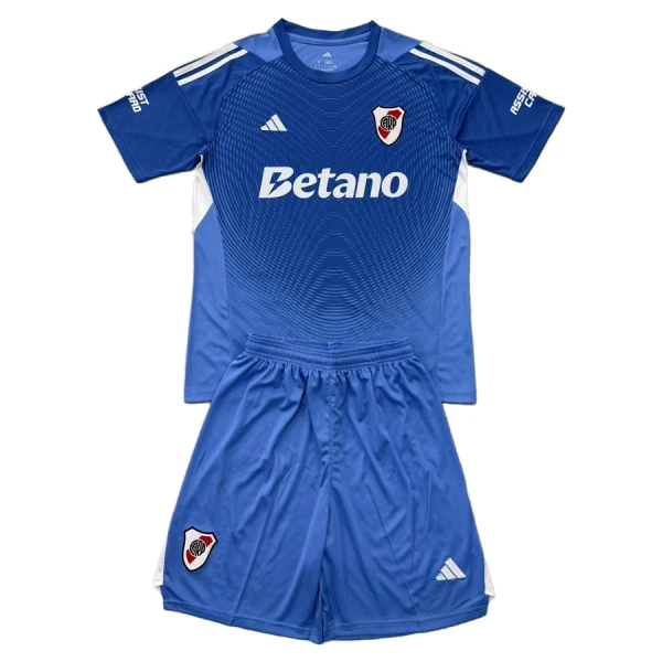 Günstige River Plate Torwart Kindertrikot 2025/26 Kurzarm Blaue Günstige River Plate Torwart Kindertrikot 2025/26 Kurzarm Blaue