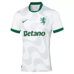 Günstige Sporting Lissabon Herrentrikot Ausweich 2025/26 Kurzarm Weiße Günstige Sporting Lissabon Herrentrikot Ausweich 2025/26 Kurzarm Weiße
