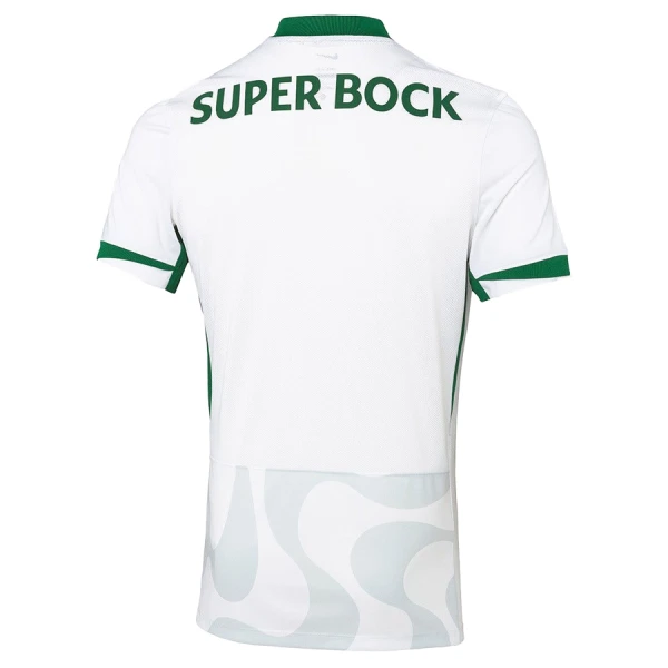 Günstige Sporting Lissabon Herrentrikot Ausweich 2025/26 Kurzarm Weiße