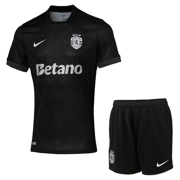 Günstige Sporting Lissabon Kindertrikot Auswärts 2025/26 Kurzarm Günstige Sporting Lissabon Kindertrikot Auswärts 2025/26 Kurzarm