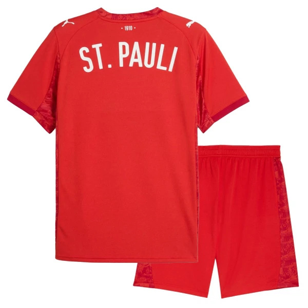 Günstige St Pauli Kindertrikot Vierte 2025/26 Kurzarm