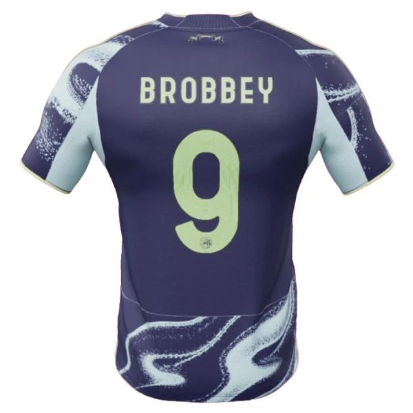 Günstige Ajax Amsterdam Brobbey 9 Herrentrikot Auswärts 2025/26 Kurzarm