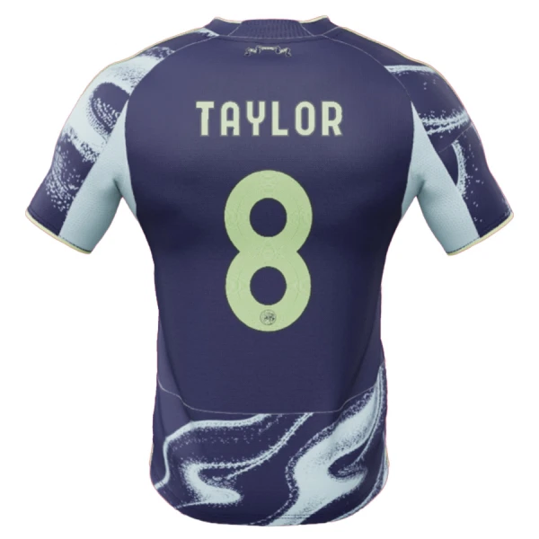 Günstige Ajax Amsterdam Taylor 8 Herrentrikot Auswärts 2025/26 Kurzarm Günstige Ajax Amsterdam Taylor 8 Herrentrikot Auswärts 2025/26 Kurzarm