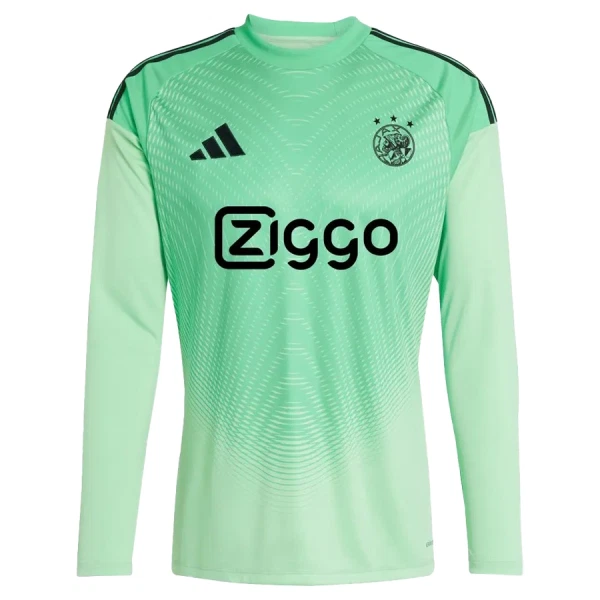 Günstige Ajax Amsterdam Torwart Herrentrikot 2025/26 Langarm Grüne Günstige Ajax Amsterdam Torwart Herrentrikot 2025/26 Langarm Grüne