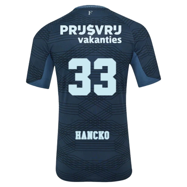 Günstige Feyenoord Hancko 33 Herrentrikot Auswärts 2025/26 Kurzarm Günstige Feyenoord Hancko 33 Herrentrikot Auswärts 2025/26 Kurzarm