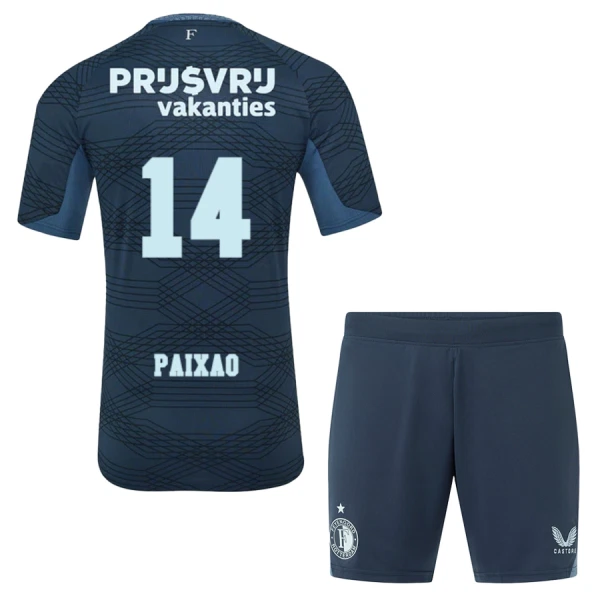 Günstige Feyenoord Paixao 14 Kindertrikot Auswärts 2025/26 Kurzarm Günstige Feyenoord Paixao 14 Kindertrikot Auswärts 2025/26 Kurzarm