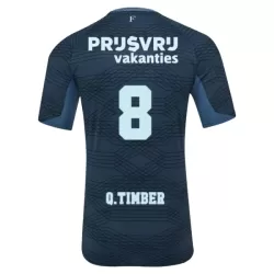 Günstige Feyenoord Q. Timber 8 Herrentrikot Auswärts 2025/26 Kurzarm Günstige Feyenoord Q. Timber 8 Herrentrikot Auswärts 2025/26 Kurzarm