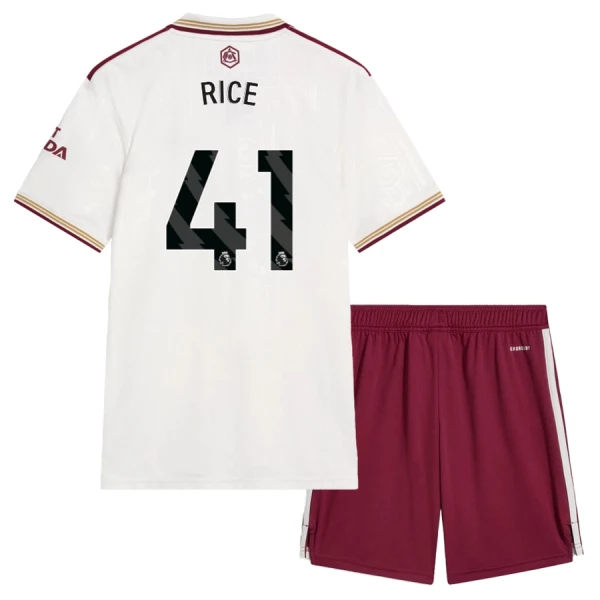Günstige Arsenal Rice 41 Kindertrikot Ausweich 2025/26 Kurzarm Günstige Arsenal Rice 41 Kindertrikot Ausweich 2025/26 Kurzarm