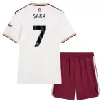 Günstige Arsenal Saka 7 Kindertrikot Ausweich 2025/26 Kurzarm
