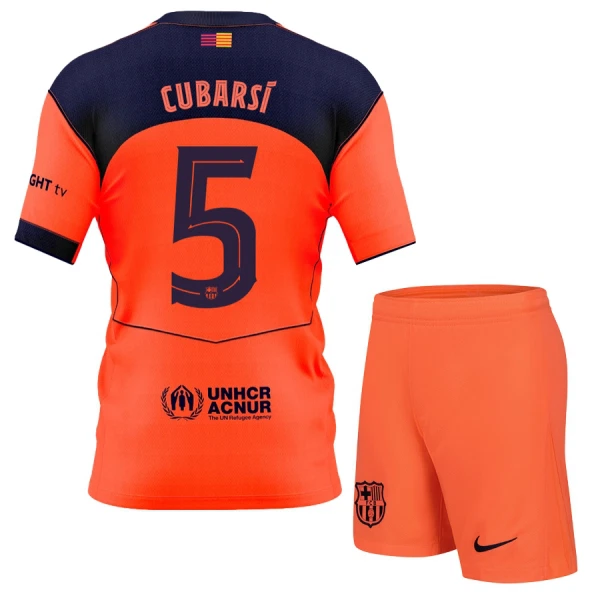 Günstige FC Barcelona Cubarsi 5 Kindertrikot Ausweich 2025/26 Kurzarm Günstige FC Barcelona Cubarsi 5 Kindertrikot Ausweich 2025/26 Kurzarm