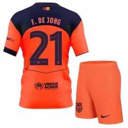 Günstige FC Barcelona Frenkie de Jong 21 Kindertrikot Ausweich 2025/26 Kurzarm Günstige FC Barcelona Frenkie de Jong 21 Kindertrikot Ausweich 2025/26 Kurzarm