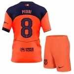 Günstige FC Barcelona Pedri 8 Kindertrikot Ausweich 2025/26 Kurzarm