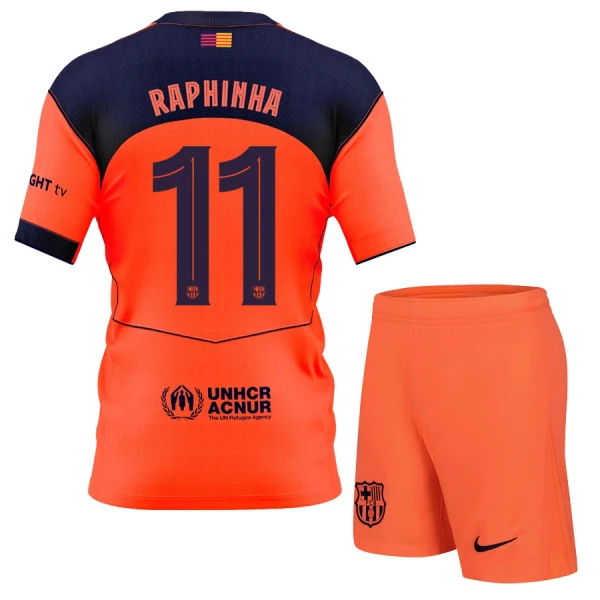 Günstige FC Barcelona Raphinha 11 Kindertrikot Ausweich 2025/26 Kurzarm Günstige FC Barcelona Raphinha 11 Kindertrikot Ausweich 2025/26 Kurzarm