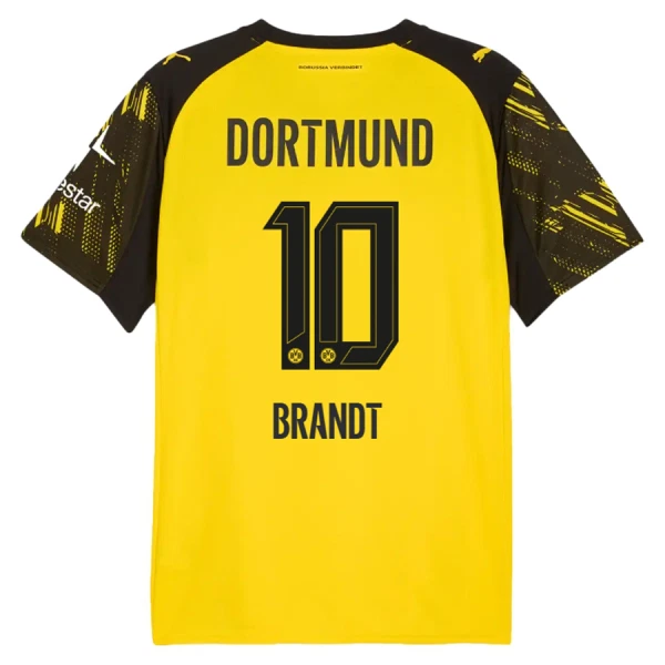 Günstige Borussia Dortmund Brandt 10 Herrentrikot Heim 2025/26 Kurzarm Günstige Borussia Dortmund Brandt 10 Herrentrikot Heim 2025/26 Kurzarm