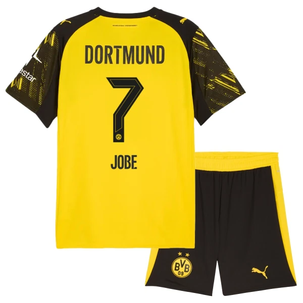 Günstige Borussia Dortmund Jobe 7 Kindertrikot Heim 2025/26 Kurzarm Günstige Borussia Dortmund Jobe 7 Kindertrikot Heim 2025/26 Kurzarm