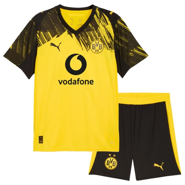 Günstige Borussia Dortmund Kindertrikot Heim 2025/26 Kurzarm Günstige Borussia Dortmund Kindertrikot Heim 2025/26 Kurzarm