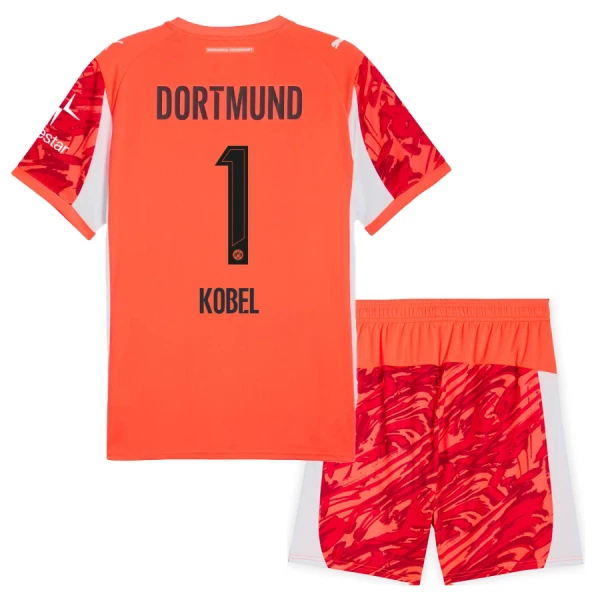 Günstige Borussia Dortmund Kobel 1 Torwart Kindertrikot 2025/26 Kurzarm Rote Günstige Borussia Dortmund Kobel 1 Torwart Kindertrikot 2025/26 Kurzarm Rote