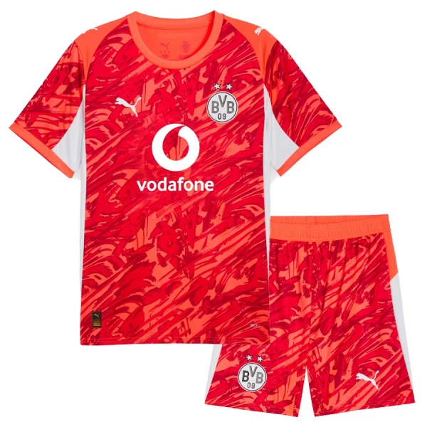 Günstige Borussia Dortmund Torwart Kindertrikot 2025/26 Kurzarm Rote Günstige Borussia Dortmund Torwart Kindertrikot 2025/26 Kurzarm Rote