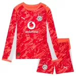 Günstige Borussia Dortmund Torwart Kindertrikot 2025/26 Langarm Rote