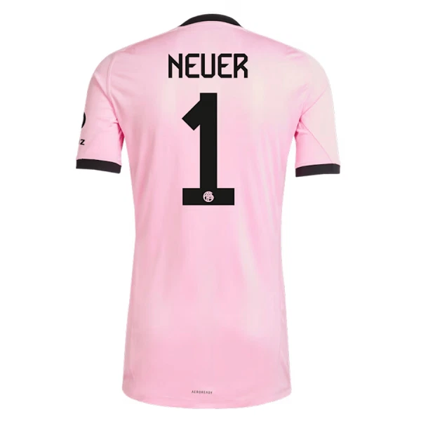 Günstige FC Bayern München Neuer 1 Torwart Herrentrikot 2025/26 Kurzarm Rosa Günstige FC Bayern München Neuer 1 Torwart Herrentrikot 2025/26 Kurzarm Rosa