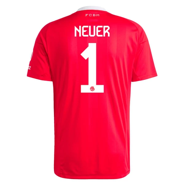 Günstige FC Bayern München Neuer 1 Torwart Herrentrikot 2025/26 Kurzarm Rote Günstige FC Bayern München Neuer 1 Torwart Herrentrikot 2025/26 Kurzarm Rote