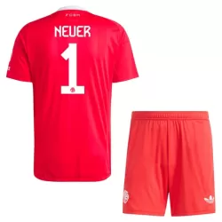 Günstige FC Bayern München Neuer 1 Torwart Kindertrikot 2025/26 Kurzarm Rote Günstige FC Bayern München Neuer 1 Torwart Kindertrikot 2025/26 Kurzarm Rote