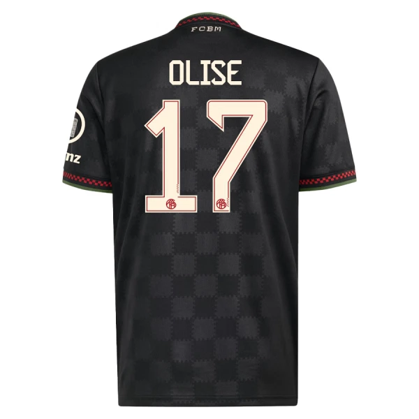 Günstige FC Bayern München Olise 17 Herrentrikot Ausweich 2025/26 Kurzarm Günstige FC Bayern München Olise 17 Herrentrikot Ausweich 2025/26 Kurzarm