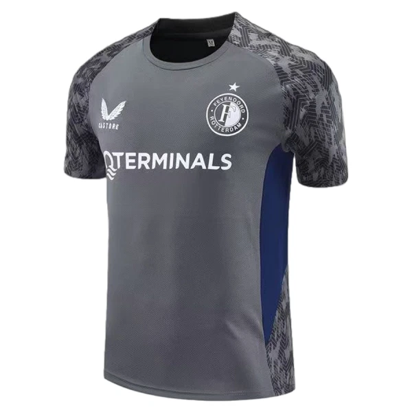 Feyenoord Trainingstrikot 2025/26 Kurzarm Graue Feyenoord Trainingstrikot 2025/26 Kurzarm Graue
