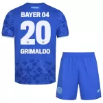Günstige Bayer 04 Leverkusen Alejandro Grimaldo 20 Kindertrikot Ausweich 2025/26 Kurzarm