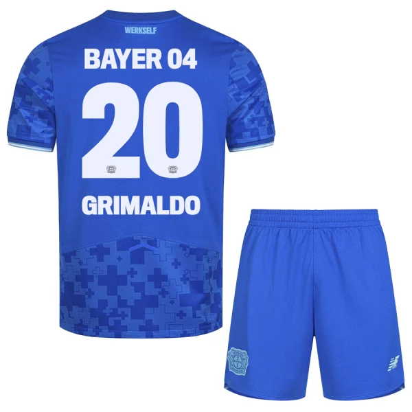 Günstige Bayer 04 Leverkusen Alejandro Grimaldo 20 Kindertrikot Ausweich 2025/26 Kurzarm Günstige Bayer 04 Leverkusen Alejandro Grimaldo 20 Kindertrikot Ausweich 2025/26 Kurzarm