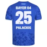 Günstige Bayer 04 Leverkusen Exequiel Palacios 25 Herrentrikot Ausweich 2025/26 Kurzarm