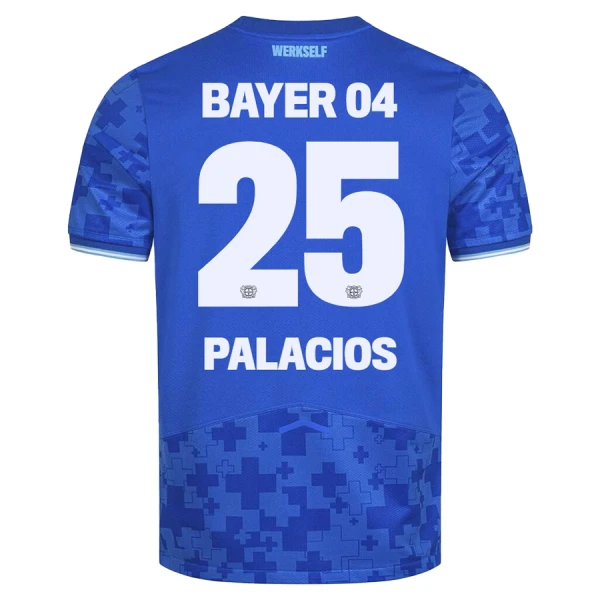 Günstige Bayer 04 Leverkusen Exequiel Palacios 25 Herrentrikot Ausweich 2025/26 Kurzarm Günstige Bayer 04 Leverkusen Exequiel Palacios 25 Herrentrikot Ausweich 2025/26 Kurzarm