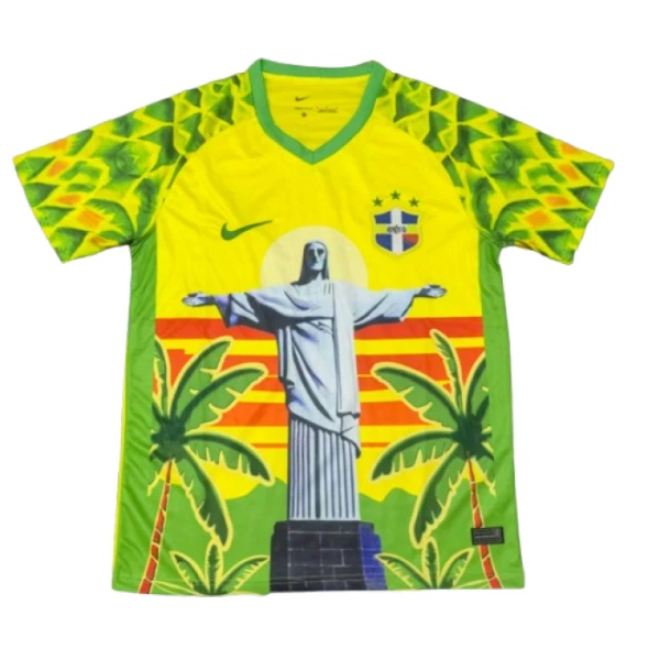 Günstige Brasilien Herrentrikot 2025 Kurzarm Weiße - Speziell Günstige Brasilien Herrentrikot 2025 Kurzarm Weiße - Speziell