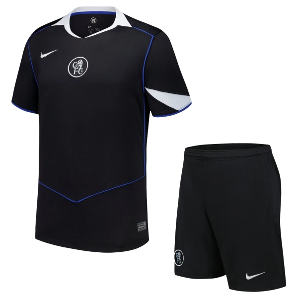 Günstige Chelsea Kindertrikot Ausweich 2025/26 Kurzarm Günstige Chelsea Kindertrikot Ausweich 2025/26 Kurzarm