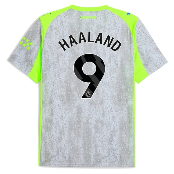 Günstige Manchester City Haaland 9 Herrentrikot Ausweich 2025/26 Kurzarm Günstige Manchester City Haaland 9 Herrentrikot Ausweich 2025/26 Kurzarm