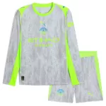 Günstige Manchester City Kindertrikot Ausweich 2025/26 Langarm