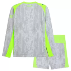 Günstige Manchester City Kindertrikot Ausweich 2025/26 Langarm