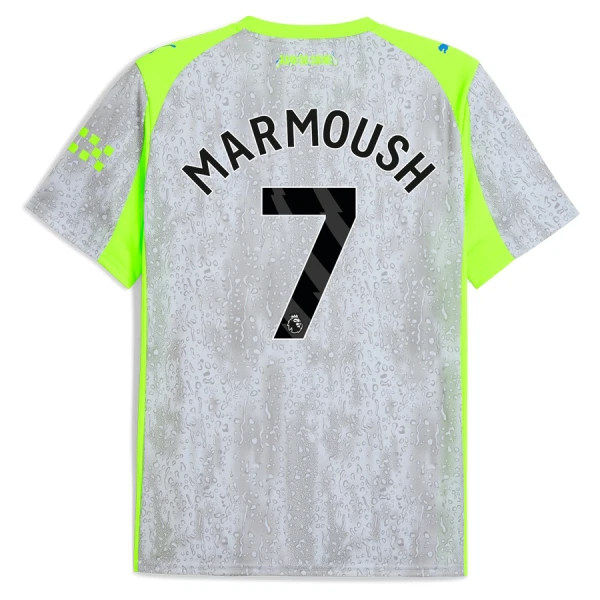 Günstige Manchester City Marmoush 7 Herrentrikot Ausweich 2025/26 Kurzarm Günstige Manchester City Marmoush 7 Herrentrikot Ausweich 2025/26 Kurzarm